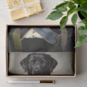 Papier Mousseline Général Murphy, Black Lab en uniforme militaire (Cadeau)