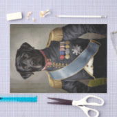 Papier Mousseline Général Murphy, Black Lab en uniforme militaire (Artisanat)