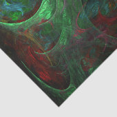 Papier Mousseline Genesis Green Art Abstrait (Détail)