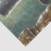 Papier Mousseline Gentleman Kitty, Chat fantaisiste jouant au Poker (Détail)