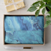 Papier Mousseline Geode turquoise (Cadeau)