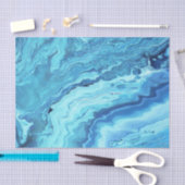 Papier Mousseline Geode turquoise (Artisanat)