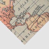 Papier Mousseline Géographie Carte du monde (Détail)