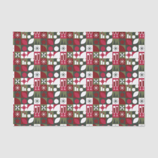 Papier Mousseline Geometric Christmas 
