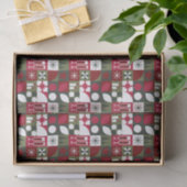 Papier Mousseline Geometric Christmas (Cadeau)