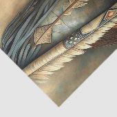 Papier Mousseline Geometric Tribal Pots & Arrows Decoupage (Détail)