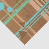 Papier Mousseline Géométrie au chocolat à la menthe (Détail)