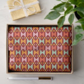 Papier Mousseline Géométrie Boho Moderne (Cadeau)