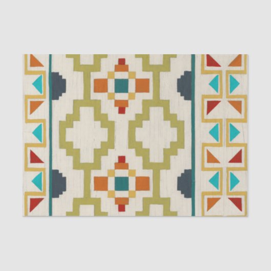 Papier Mousseline Géométrie du sud-ouest I (Recto)