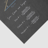 Papier Mousseline Géométrie et équations de trigonométrie Math du ta (Détail)