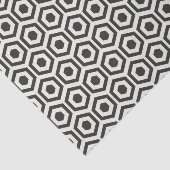 Papier Mousseline Géométrie noir et blanc (Détail)