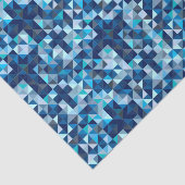 Papier Mousseline Géométrique bleu moderne de croix chrétiennes (Détail)