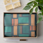 Papier Mousseline Géométrique Moderne (Cadeau)