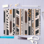 Papier Mousseline Géométrique tribal aztèque (Artisanat)