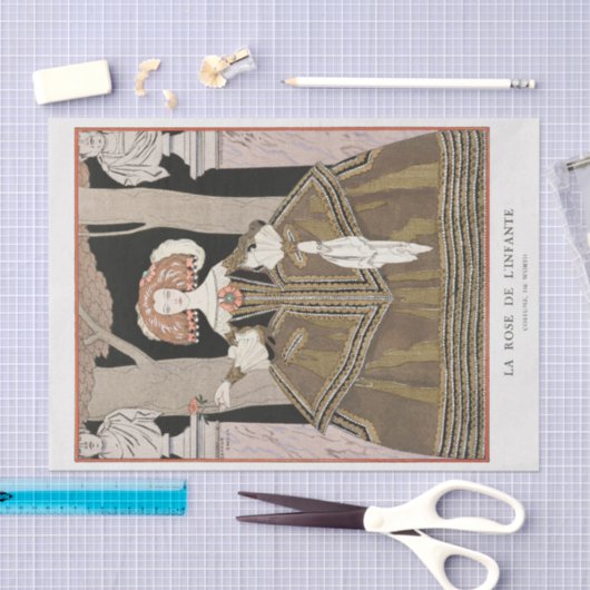 Papier Mousseline George Barbier, Art déco (Artisanat)