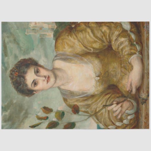 Papier Mousseline George R. Chapman La sorcière d'or Pré-Raphaélite (Recto)