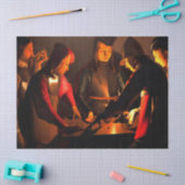 Papier Mousseline Georges de la Tour - Les Joueurs de Dices (Artisanat)