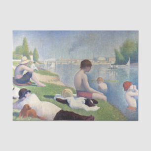 Papier Mousseline Georges Seurat - Baigneurs à Asnières