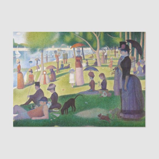 Papier Mousseline Georges Seurat - Un dimanche sur La Grande Jatte (Recto)