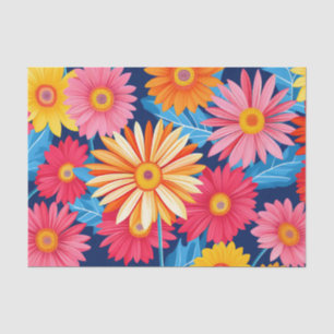 Papier Mousseline Gerbera Daisies Vibrant Plante Fleurs