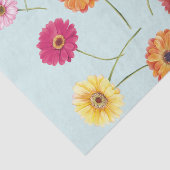 Papier Mousseline Gerbera,pink,red,orange,yellow wrapping (Détail)