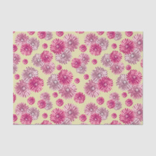 Papier Mousseline Gerbera rose Daisies sac cadeau floral stuffeuse