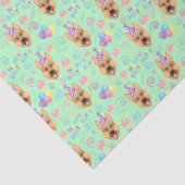 Papier Mousseline German Shepherd Tissue Paper in Green (Détail)
