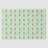 Papier Mousseline German Shepherd Tissue Paper in Green (Recto)