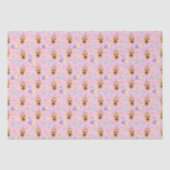 Papier Mousseline German Shepherd Tissue Paper in Pink (Recto)