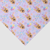 Papier Mousseline German Shepherd Tissue Paper in Purple (Détail)