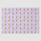 Papier Mousseline German Shepherd Tissue Paper in Purple (Recto)