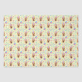 Papier Mousseline German Shepherd Tissue Paper in Yellow (Recto)