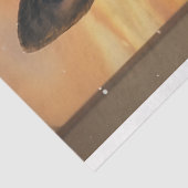 Papier Mousseline German Sheppard on a porch - Decoupage Paper (Détail)