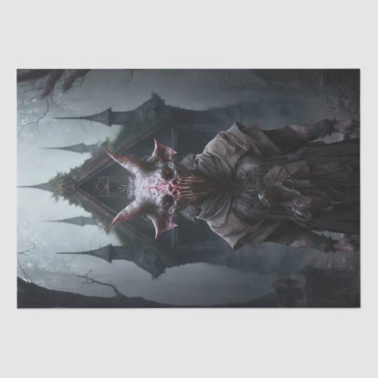 Papier Mousseline Ghoul effrayant - Créature de porc (Recto)