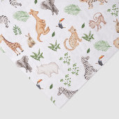 Papier Mousseline gibier Animal With Jungle Tree (Détail)