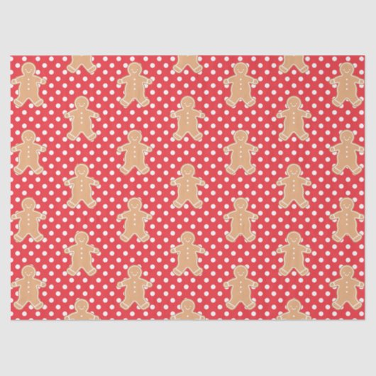 Papier Mousseline Gingerbread Homme Cookie (Recto)
