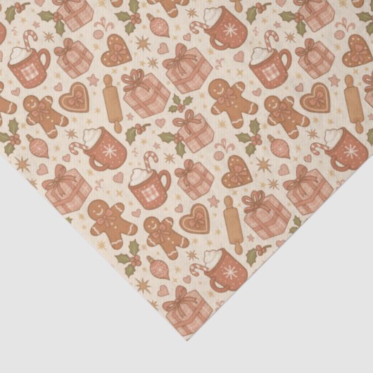 Papier Mousseline Gingerbread Joy (Détail)