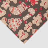 Papier Mousseline Gingerbread Man Cookies Holiday Cookies Fun Party (Détail)