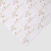 Papier Mousseline Gingerol Molecule formule chimique (Détail)