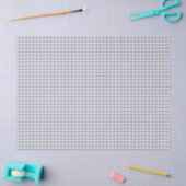 Papier Mousseline Gingham Blanc Gris (Artisanat)