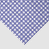 Papier Mousseline Gingham Bleu Blanc (Détail)
