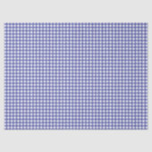 Papier Mousseline Gingham Bleu Blanc (Recto)