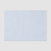 Papier Mousseline Gingham Bleu et Blanc (Recto)