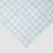 Papier Mousseline Gingham Classique Aqua (Détail)