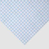 Papier Mousseline Gingham Classique Bleu Bébé (Détail)