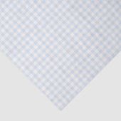 Papier Mousseline Gingham Classique de Printemps | Bleu Poudre (Détail)