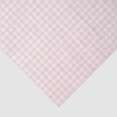 Papier Mousseline Gingham Classique de Printemps | Douce Rose (Détail)