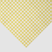 Papier Mousseline Gingham Classique Jaune Doré (Détail)