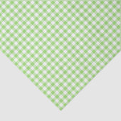 Papier Mousseline Gingham Classique Vert de Printemps (Détail)
