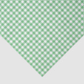 Papier Mousseline Gingham Classique Vert Été (Détail)